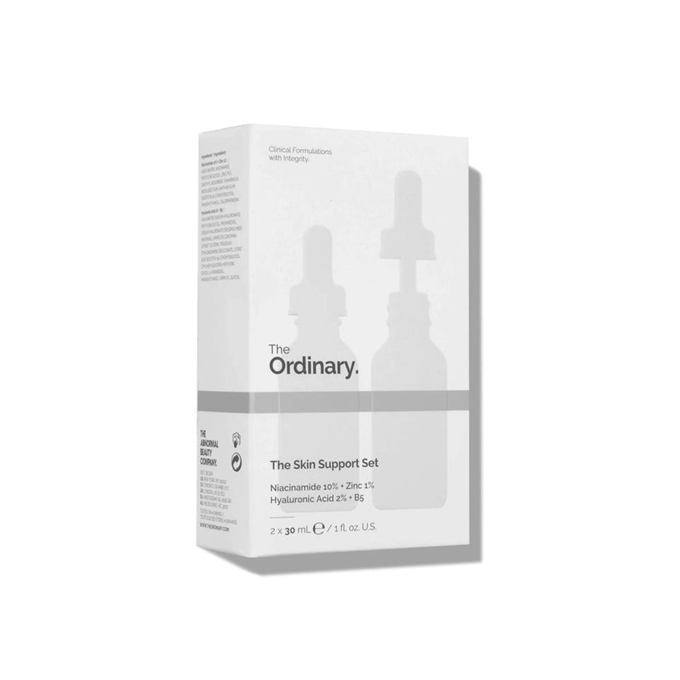 The Ordinary Skin Support Kit Hyaluronic Acid & Niacinamide Serums Hydrating & Refining 30ml