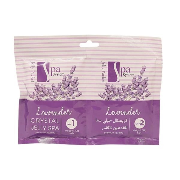 Spa System Crystal Jelly Foot Bath Lavender 2-Step Treatment, 100g