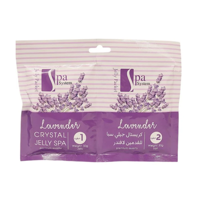 Spa System Crystal Jelly Foot Bath Lavender 2-Step Treatment, 100g