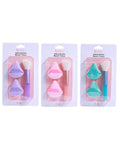 Beauty System Makeup Sponge and Brush Set 4 Pieces Assorted Colors