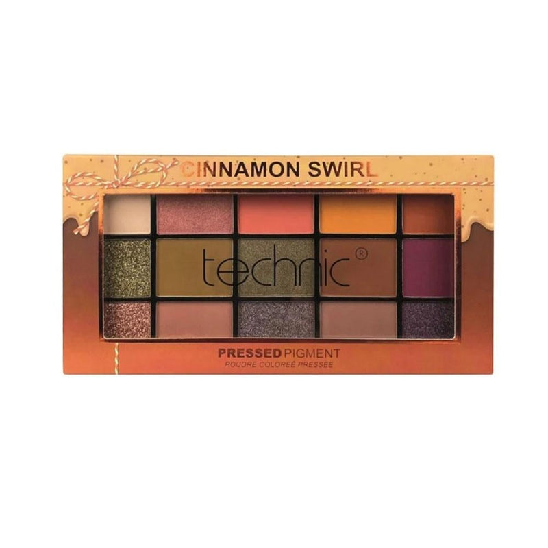 Best Matte Eyeshadow Palette Cinnamon Swirl 15 Colors Technic 30g