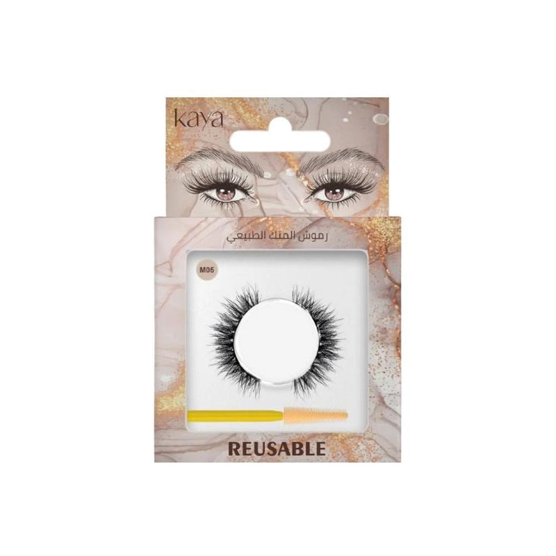 Kaya Natural Mink Eyelashes M5 100% Siberian Mink Reusable
