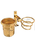 Salon System Dual Wall Mount Hair Dryer Holder Gold