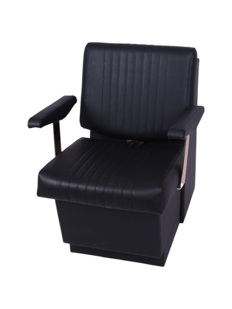 Salon System K-127 Women's Salon Chair - Black Synthetic Leather
