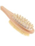 Beauty System Body Shower Brush - Double-Sided, Long Wooden Handle