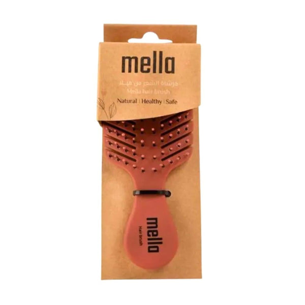 Mila Natural Fiber Detangling Hairbrush Brick Color