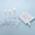 Travel Container Set 10 Piece Empty Bottles with Towel & Comb Manigood