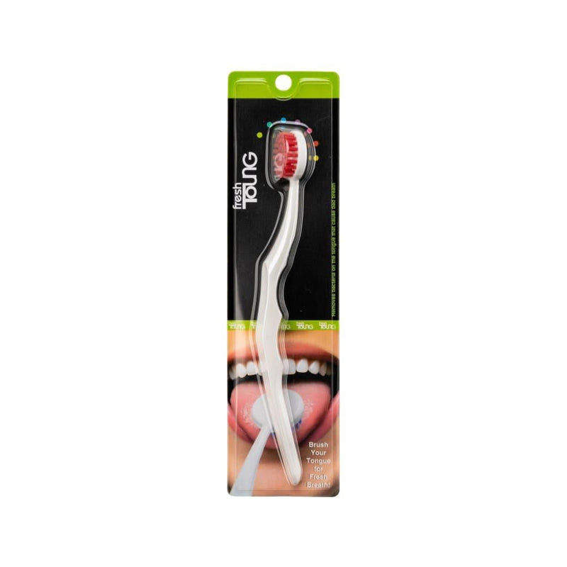 Tongue Cleaner Brush Gentle Bacteria Removal FreshTong Oral Care 1 Count