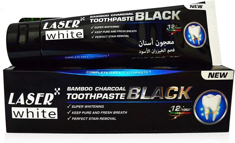 Bamboo Charcoal Toothpaste Deep Clean Whitening Formula Laser White 100g