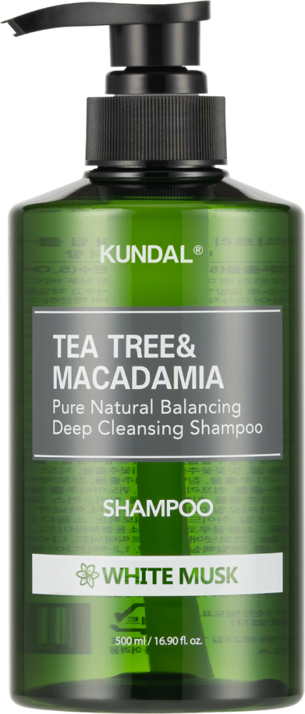 Tea Tree Special Shampoo Deep Cleansing Macadamia KUNDAL 500ml
