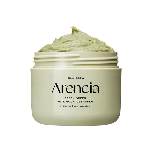 Arencia Fresh Green Rice Mochi Facial Cleanser for Blemish-Prone Skin, 120g