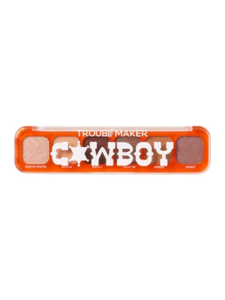 Trouble Maker Eyeshadow Palette - Cowboy | Blendable Mattes & Shimmers, 7.2g