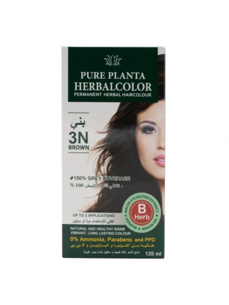 Pure Planta Hair Dye N3 Brown Ammonia-Free 135 ml