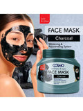 Cosmo Charcoal Facial Mask, 500 ml - Detoxifies and Purifies
