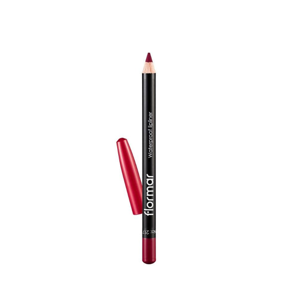 Flormar Waterproof Lip Liner 217 Chic Crimson Long-Lasting Smudge-Proof