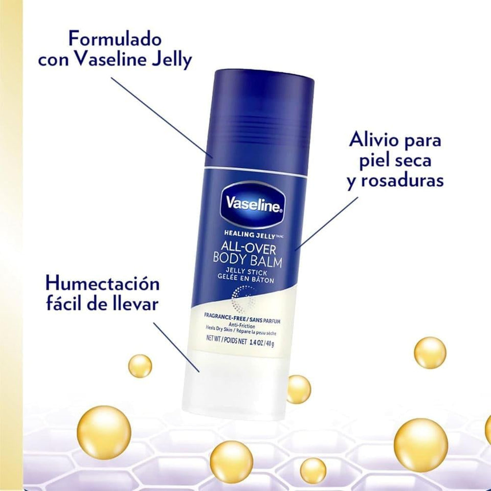 Vaseline All Over Stick Moisturizing Balm Fragrance-Free for Dry Skin 40g