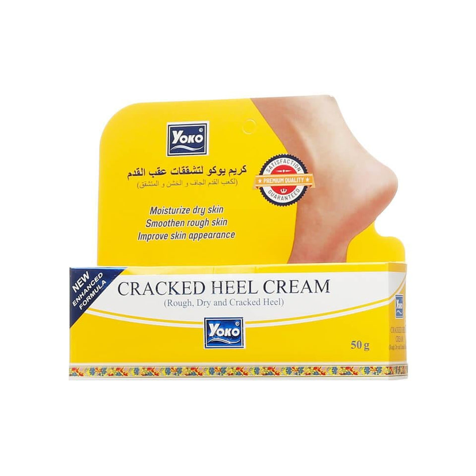Yoko Heel Cream for Cracked Heels Shea Butter & Exfoliating Formula 50g