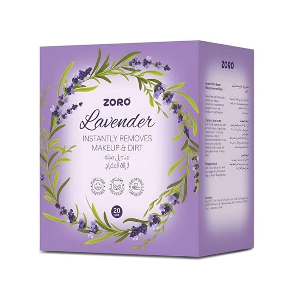 Best Facial Cleansing Wipes Lavender Makeup Remover Zoro 20 Wipes