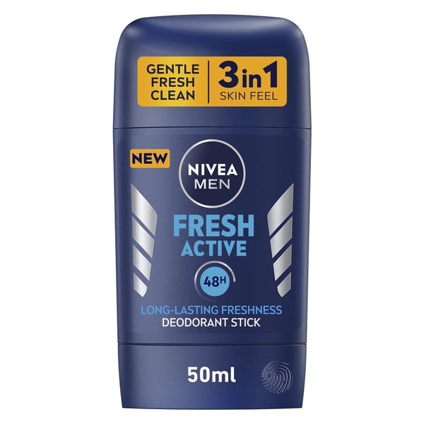 Natural Deodorant Stick Fresh Active Long-Lasting Protection Nivea 50ml