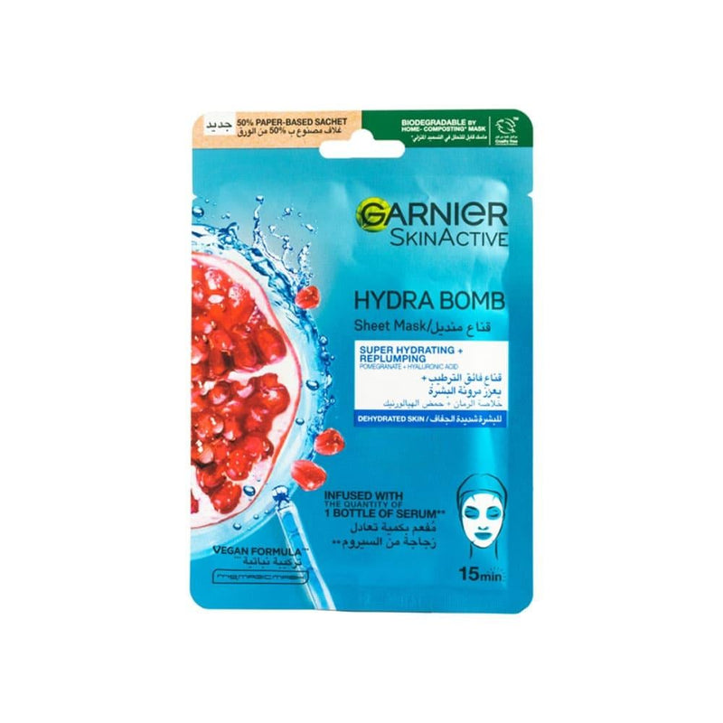 Sheet Mask Hydra Bomb Pomegranate Extract Garnier 28g