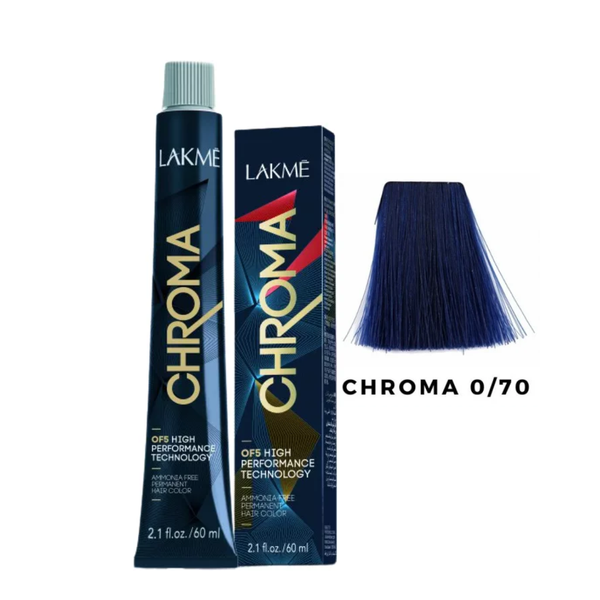 Lakme Permanent Hair Color, Ammonia-Free, Blue 0.70, 60ml