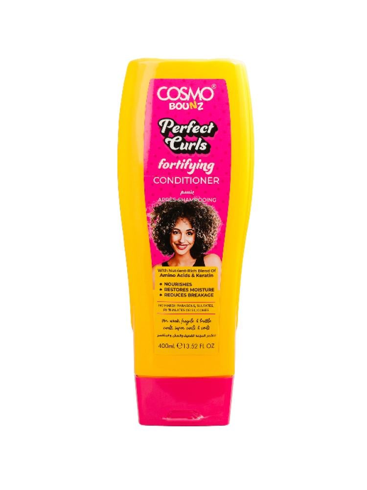 Cosmo Bounz Perfect Curls Strengthening Conditioner with Amino Acids & Keratin - 400ml