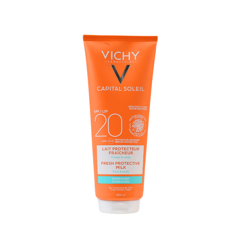 Vichy Fresh Protective Milk SPF 50 Face and Body Sunscreen 300ml