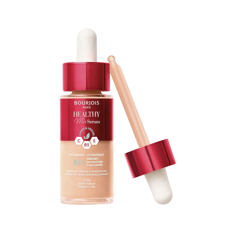 Bourjois Healthy Mix Serum Foundation Vitamins C E B5 51 Light Vanilla