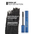 Flormar Open Up Waterproof Mascara, Thickening and Lengthening, Black, 12ml