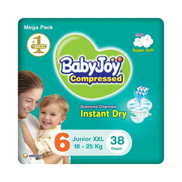BabyJoy Diamond Core Compressed Diapers Size 6 16kg+ 38 Pieces