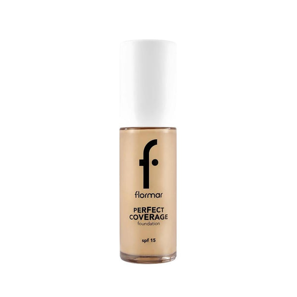 Flormar Perfect Coverage Foundation SPF 15, Creamy Beige, 30ml