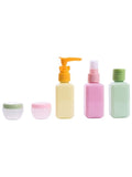 Solo Go Travel Bottle Set with Hair Brush 6 PCS