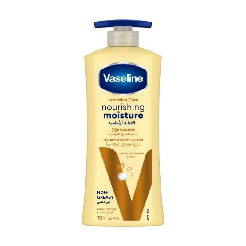 Body Lotion Essential Care Moisturiser for Dry Skin by Vaseline 725ml