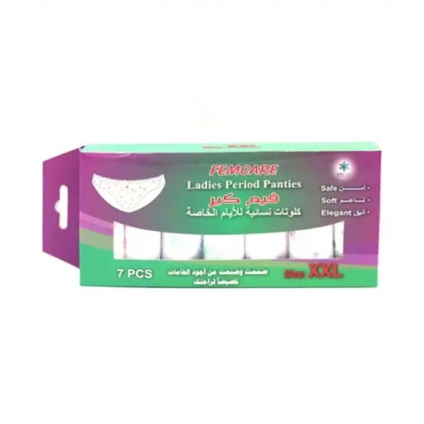 Top Rated Period Panties Disposable XXL Heavy Flow Fem Care 7 Pcs