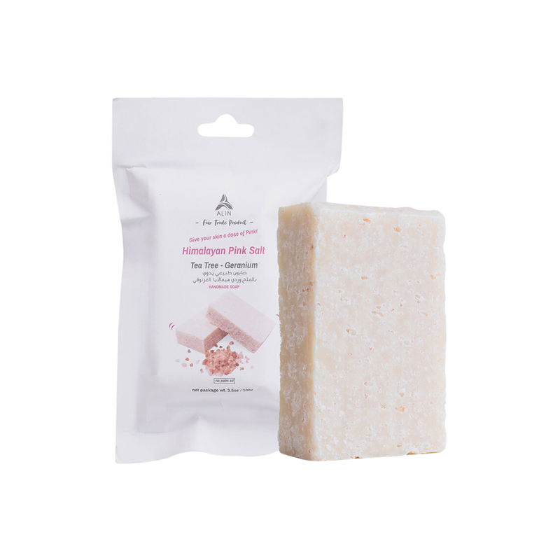 Alin Tea Tree & Geranium Natural Skin Soap Bar, 100g
