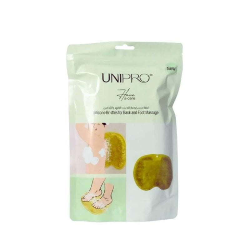 Unipro Silicone Bath Loofah with Back and Foot Scrubber, Non-Slip TPE