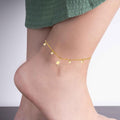Gold Anklet Celestia Design 21k Gold Plated Fashion Jewellery Navarro