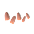 Loca A1 Nude Color Almond Shape Acrylic Nails - 24 Pieces