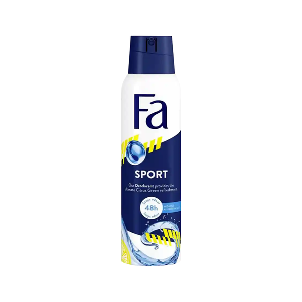 Fa Men Sport Deodorant Spray, 48-Hour Protection, 150ml