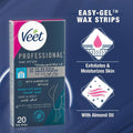 Veet Easy-Gel Hair Removal Wax Strips Sensitive Skin 20 Strips