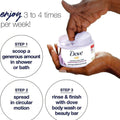 Dove Body Scrub Lavender & Coconut Milk Exfoliating 298g