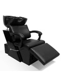 Salon System Luxury Leather Hair Wash Chair Black