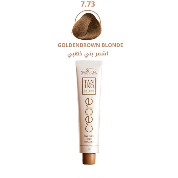 Brown Hair Dye Golden Brown Blonde 7.73 Tanino Interact Technology Salvatore 60g