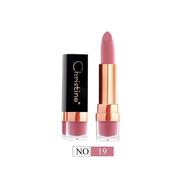 Christine Matte Lipstick Berry 3 No. 19 with Shea Butter and Vitamin E