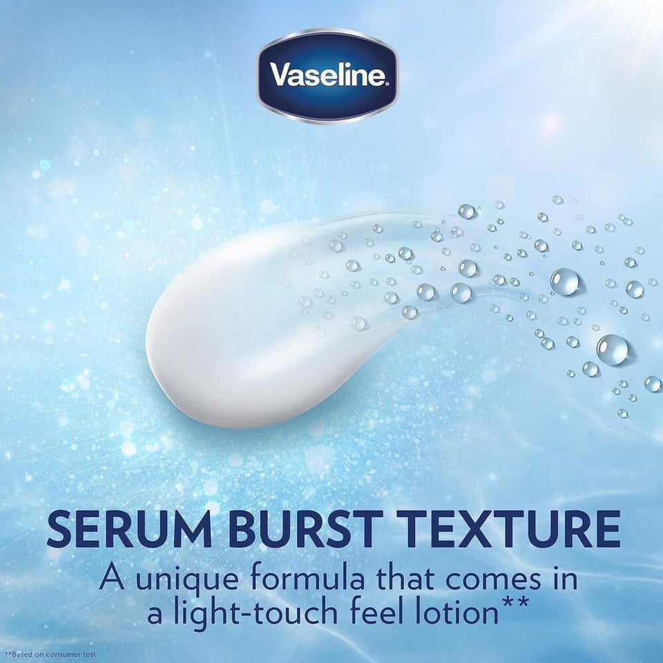 Vaseline Essential Even Tone GLUTA-HYA Serum Burst UV Lotion Perfecting Radiance 200ml