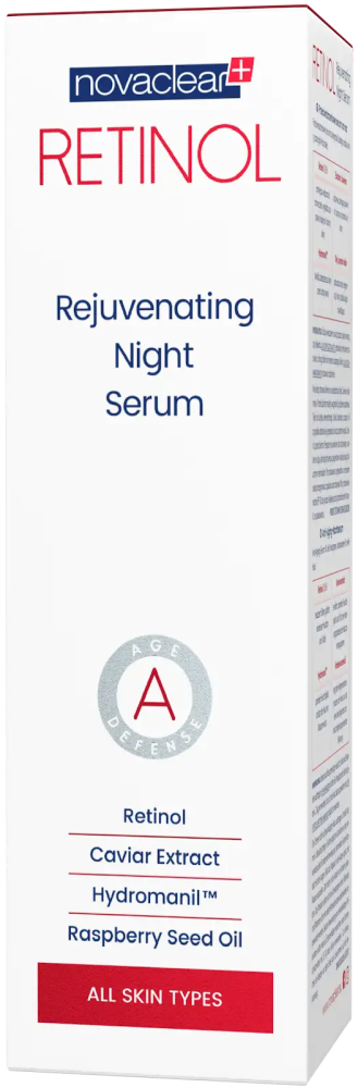 Retinol Night Serum Skin Renewal Collagen Formula Novaclear 30ml