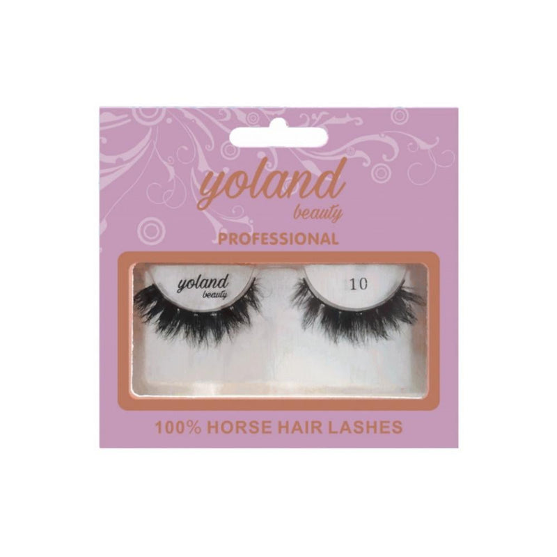 Yolande Beauty Natural Hair Eyelashes No. 10 Reusable