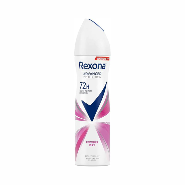 Rexona Women Powder Dry Antiperspirant Spray, 72-Hour Protection, 150ml