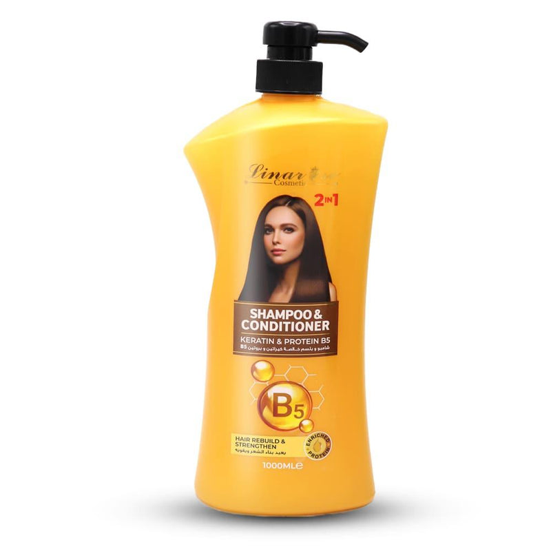 Keratin Shampoo and Conditioner with Protein B5 Lina Rose 1000ml