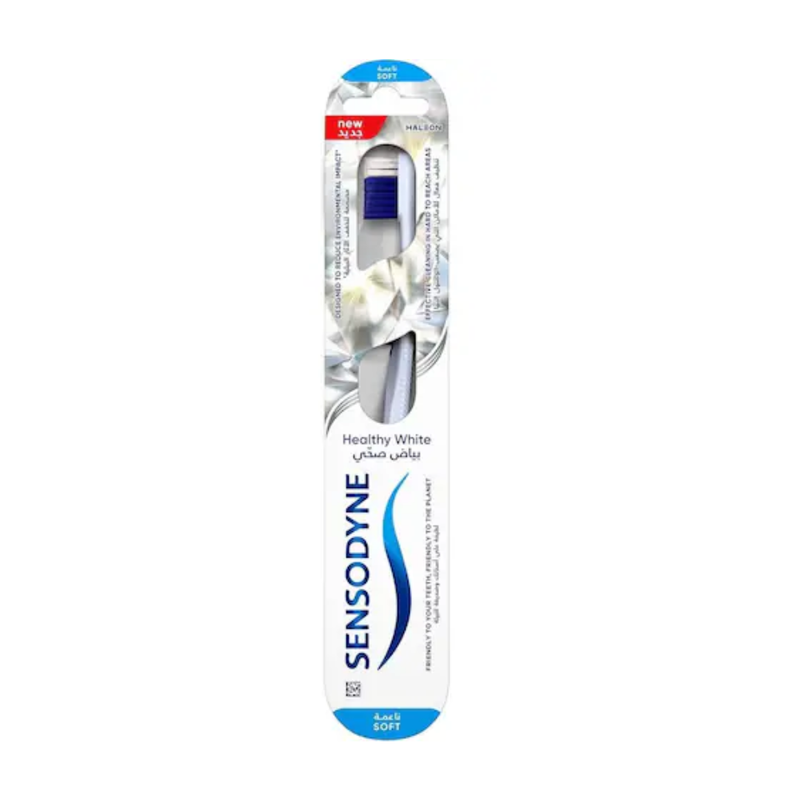 Sensodyne Healthy White Soft Bristle Toothbrush for Sensitive Teeth